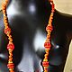 Beads woven beads beaded Orange summer. Necklace. lawanda. Online shopping on My Livemaster.  Фото №2