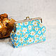 Cosmetic bag with clasp ' Chamomile field', Beauticians, Vladimir,  Фото №1