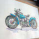 Order Motorcycle Watercolor - Harley Davidson bike. KapustinaArt. Livemaster. . Fun Фото №3