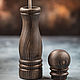Order 230 mm spice mill made of dark ash with a round lid. Foksvudrus. Livemaster. . Salt and pepper shakers Фото №3