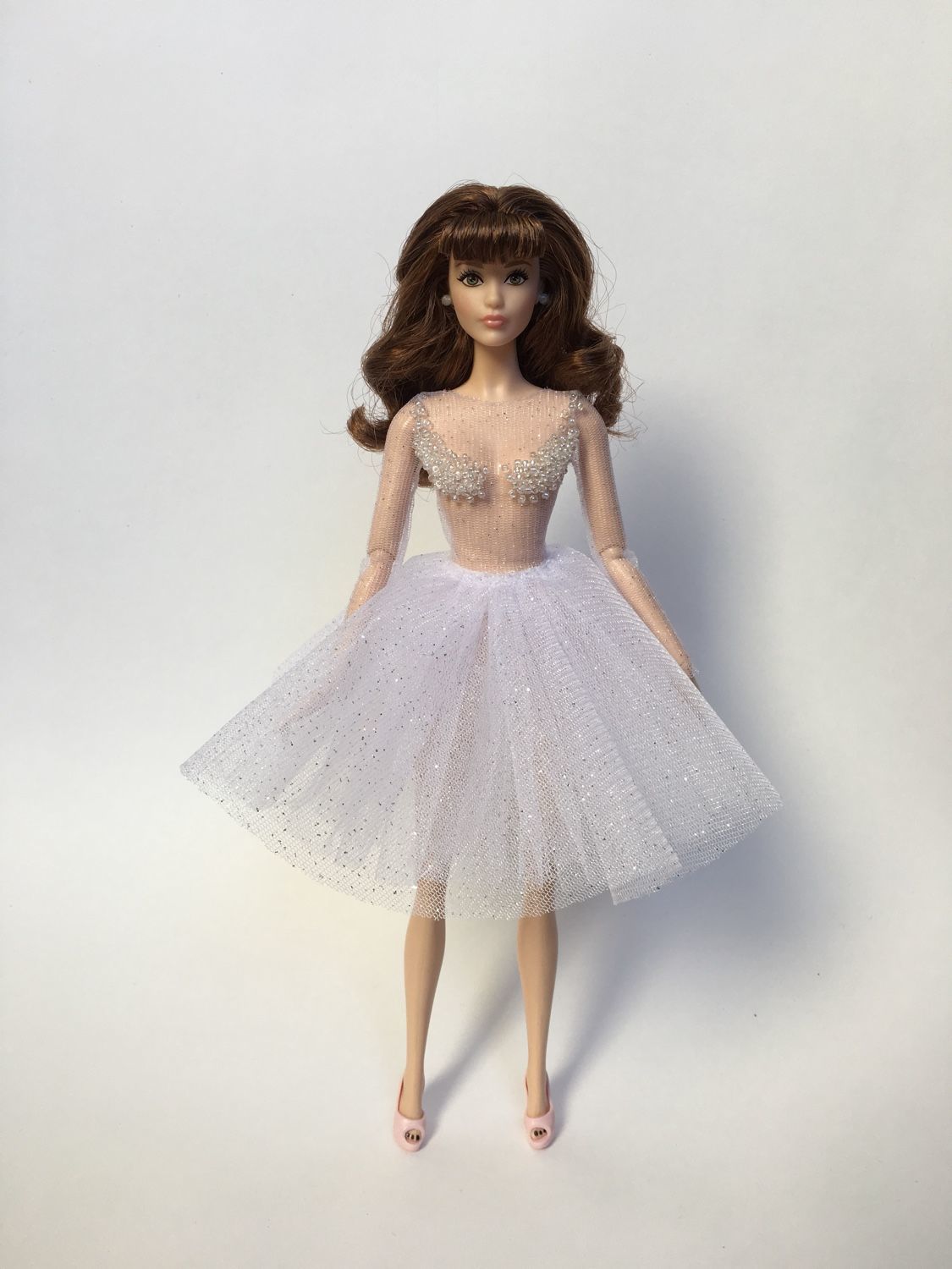 Платье для куклы Барби в интернет-магазине на Ярмарке Мастеров | Одежда ...