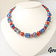 Beads short blue and red coral. Necklace. Grafoli jewellery. My Livemaster. Фото №5