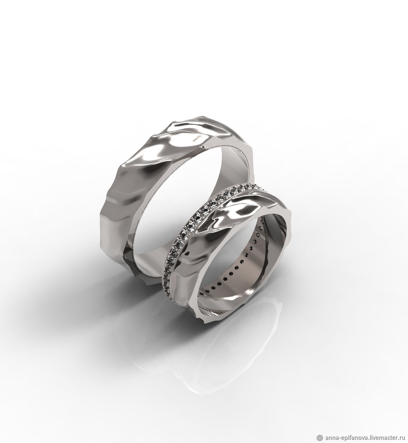 Wedding Rings 925 Silver Silk (Ob72), Wedding rings, Chelyabinsk,  Фото №1
