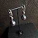 Order Earrings with cotton pearl. Jewelry by Burdo. Livemaster. . Congo earrings Фото №3
