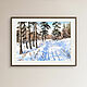 Order Watercolor painting ' Winter in the forest. '. Senchilova Evgenia. Livemaster. . Pictures Фото №3