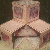 Открытки handmade. Livemaster - original item Postcard in the style of Triple Cube Up Box card. Handmade.