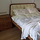 Кровать из массива дуба с кожаным изголовьем. Кровати. m16.wood. Ярмарка Мастеров.  Фото №6