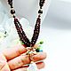 Necklace with garnet 'Glass of Burgundy wine'. Necklace. Magical Beauty Gems. My Livemaster. Фото №6