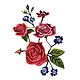 Order Applique on clothing Red Flowers. StrazoBysinka. Livemaster. . Applications Фото №3