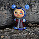 Весняна- миниатюрная , росписная куколка из дерева. Куклы и пупсы. DryadStyle. Интернет-магазин Ярмарка Мастеров.  Фото №2