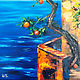 Картина Маслом Южный Пейзаж, Апельсины 20 х 30 см. Картины. Наталья Безвербная. Ярмарка Мастеров.  Фото №5