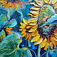 Order Oil painting Sunflower Morning. Dubinina Ksenya. Livemaster. . Pictures Фото №3