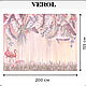 Фотообои бумажные бесшовные Фламинго в розовых джунглях. Обои. VEROL. Интернет-магазин Ярмарка Мастеров.  Фото №2