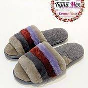 Обувь ручной работы handmade. Livemaster - original item Women`s Slippers made of Australian sheepskin fur 
