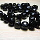 Obsidian faceted square 8,5 mm. Beads1. Elena (luxury-fittings). My Livemaster. Фото №6