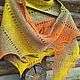 Mini Shawl Autumn asymmetrical shawl cape on the shoulders. Shawls. Bright Shawls by BorchankaZL. Online shopping on My Livemaster.  Фото №2