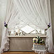 tulle: Tulle crepe white with hooks ,'Provence 2'. Tulle. PROFIDecor - CURTAINS. Online shopping on My Livemaster.  Фото №2