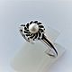 Ring: ' Betty ' - natural pearls, 925 silver, Rings, Moscow,  Фото №1