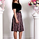 Order Lace skirt, satin skirt, puffy skirt, MIDI skirt. Lara (EnigmaStyle). Livemaster. . Skirts Фото №3