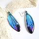 Transparent Earrings Night Dragonfly Wings Night Wings Epoxy Resin. Earrings. WonderLand. Online shopping on My Livemaster.  Фото №2
