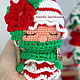 Order MK Poinsettia, crochet master class, Christmas tree toy. Natalya Spiridonova. Livemaster. . Knitting patterns Фото №3