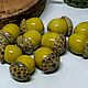 Заказать Бусины стеклянные Лэмпворк "Жёлуди" Стекло lampwork. Оксана Искуснова украшения лэмпворк (SOVARTstudio). Ярмарка Мастеров. . Бусины Фото №3