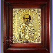 Картины и панно handmade. Livemaster - original item The icon of St. Nicholas /in the frame/ z93. Handmade.