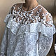 Boho - style cotton and lace blouse-Alexandra, milk. Blouses. PolMary. My Livemaster. Фото №5