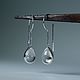 Серьги Ice Drop с горным хрусталем серебряные. Серьги классические. arc jewels. Ярмарка Мастеров.  Фото №10