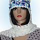  Knitted hat-scarf Princess, Caps, Prokhladny,  Фото №1