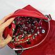 Красная кожаная женская сумка "Donna Red",сумка на плечо. Classic Bag. Handbags genuine leather handmade. My Livemaster. Фото №5