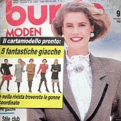 Материалы для творчества handmade. Livemaster - original item Burda Moden Magazine 1988 9 (September) in Italian. Handmade.