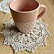 Decorative napkins: Knitted napkins Openwork curls, Doilies, Moscow,  Фото №1