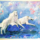 Running hounds oil Painting dog. Pictures. Viktorianka. My Livemaster. Фото №6