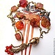 Necklace with pendant 'Avon' (carnelian, vintage), Necklace, Moscow,  Фото №1