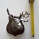 Elk bronze on a wooden Board. Sculpture. Bronza-piter. Online shopping on My Livemaster.  Фото №2