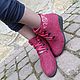 Эко ботильоны из шерсти Кардиограмма. Ботильоны. Eco Shoes by Julia Pizar. Интернет-магазин Ярмарка Мастеров.  Фото №2