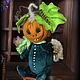Little Pumpkin Teddy, toy art, pumpkin, pumpkin Halloween, Halloween gift, Halloween toy
