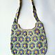 Order Bag: Bag knitted African flower beige cotton. Lace knitting workshop. Lidiya.. Livemaster. . Sacks Фото №3