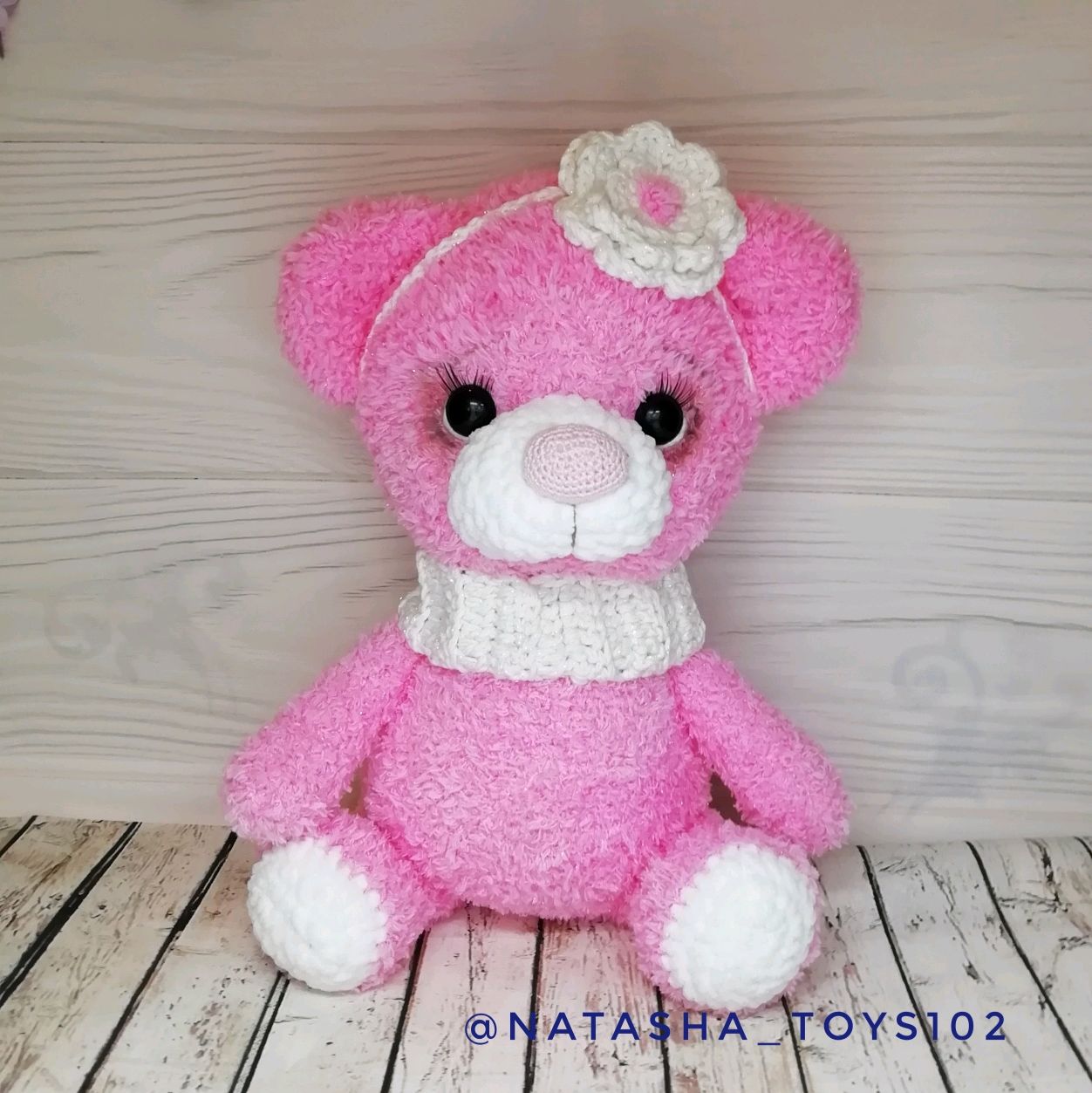Розовый плюшевый мишка, Мягкие игрушки, Нефтекамск,  Фото №1