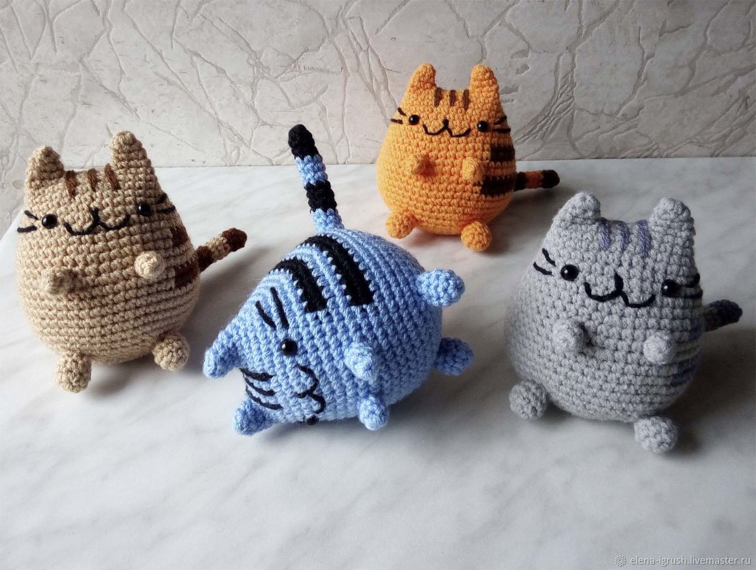 Кот Пушин (Pusheen) мини амигуруми