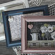 Order Photo frame Shabby-vintage.Dusty rose, smoky blue,milky white. Boutique  OCEANOFLOVE (oceanoflove). Livemaster. . Photo frames Фото №3