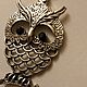 Order  large pendant 'Black-eyed Owl'. Rimliana - the breath of the nature (Rimliana). Livemaster. . Pendant Фото №3