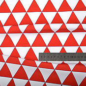 Материалы для творчества handmade. Livemaster - original item Fabric Graphics Rhombuses Triangles Pyramids. Handmade.