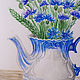 Bouquet of cornflowers watercolor. Pictures. vettochka. My Livemaster. Фото №4