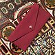 Wallet genuine leather 'Cranberry'. Wallets. alekseevaksenia. Online shopping on My Livemaster.  Фото №2