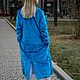 Голубое меховое пальто. Пальто. Poza (poza-fashion). Ярмарка Мастеров.  Фото №6