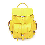 Backpacks: Women's leather backpack bag silver Ella Mod. R29c-741