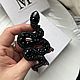 Брошь-булавка из бисера и кристаллов змея. Символ года. Брошь-булавка. yuliyamashukova. Ярмарка Мастеров.  Фото №4