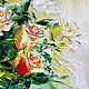 Oil painting of Roses in a gift. Pictures. Zabaikalie. Online shopping on My Livemaster.  Фото №2